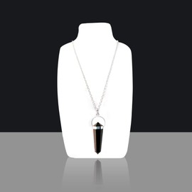 Crystal Pendants natural hexagonal and Heart Shaped crystal quartz/real crystal necklace pendants for jewelry making healing stone pendant (Tiger Eye Crystal 2 pcs)