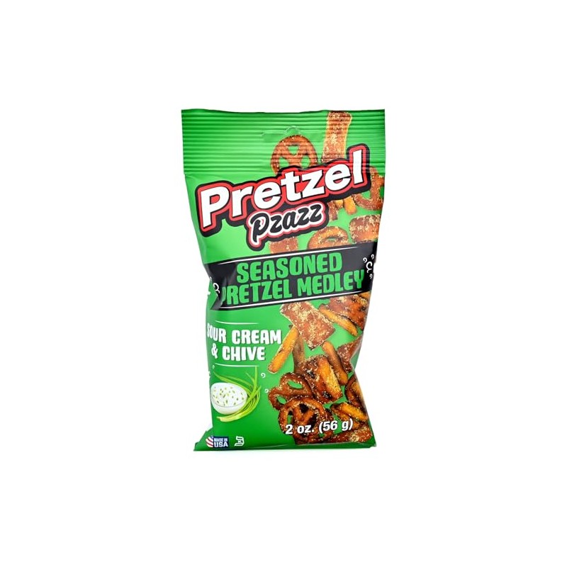 Pretzel Pzazz Sour Cream and Chive 12 count Box