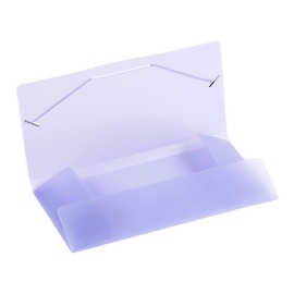 Viquel - Propysoft Pack of 20 Mini Plastic Sleeves 12 x 23.5 cm - 3 Flaps, Cheque Format - Assorted Pastel Colours