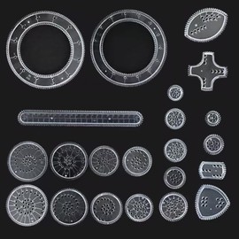 DVOFU 22Pieces Spirograph Drawing Set Plastic Creative Geometric Spiral Stationery Tool Art Promoting Development Set for Kids Art Craft