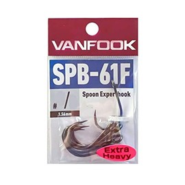 Vanfook SPB-61F Expert Hooks, Extra Heavy 12 Pack, Fluorine Black #1/0