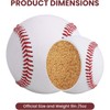 KIQAWEE 2 Pack Base Ball Standard Hard Leather 9 Inch
