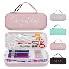 HESPLUS HESPLUS Stethoscope Case for MDF Acoustica/MD One, 3M Littmann Classic III/Lightweight II S.E/Cardiology IV Diagnostic/CORE Digital Stethoscopes, Includes Mesh Pocket for Nurse Accessories - Pink