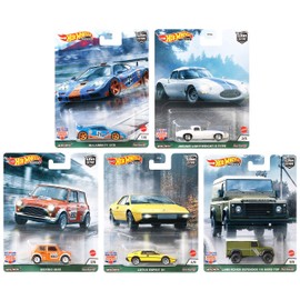 British Horse Power Set 2021 Car Culture 5 Model Cars Premium 1:64 Hot Wheels FPY86 - 978A