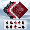 Mantieqingway Cotton Bandanas Handkerchiefs Face Mask Square Scarf Headwear for
