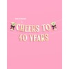 xo, Fetti Cheers to 40 Years Banner, Gold Foil -