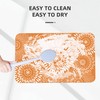 Zynthor Bath Mat Quick Dry Absorbent Bathroom Rugs Rubber Non