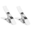 Parliky 2pcs Spring Clip Strong Jaw Table Clamps for Poles