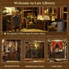 MiniCity 3D Wooden Puzzle Bookend Bookshelf Insert Decor with LED