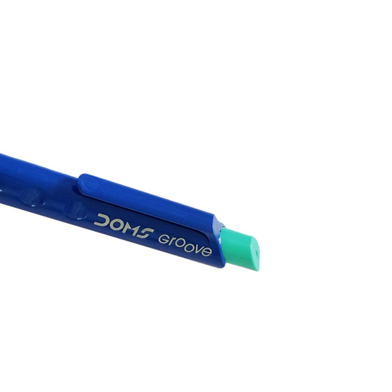 Groove Retractable Click Pencil Eraser, GREEN Body, Pack of 1,