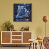 White Tiger Puzzles for Adults 1000 Pieces, Glowing Blue Forest
