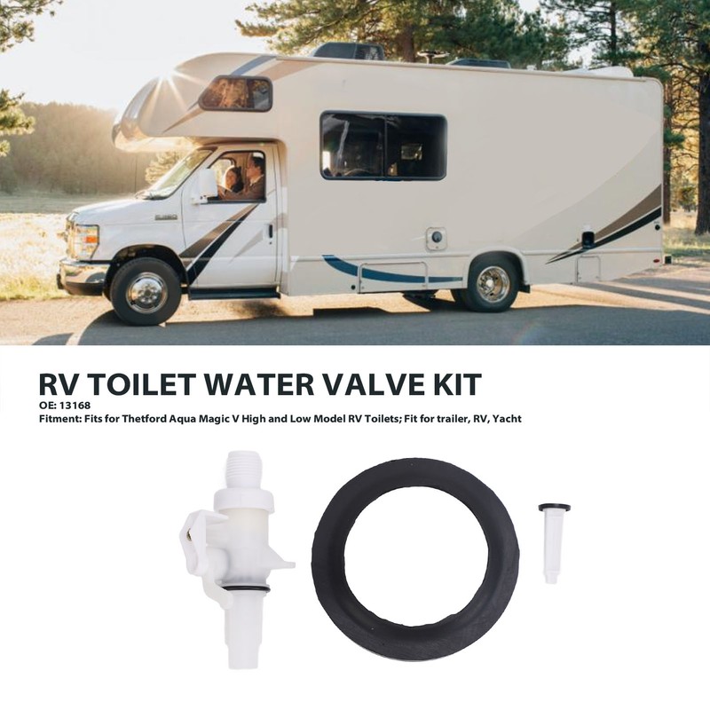5PCS RV Toilet Water Valve Kit Leak Resistant 13168 for