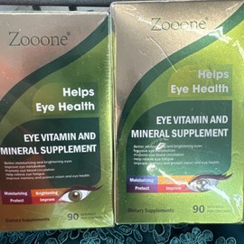 Zooone Eye Vitamin and Mineral Supplement 90 Tablets  lot of 2