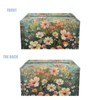 CREAMIC Floral Print Tissue Box Cover Rectangle Modern PU Leather