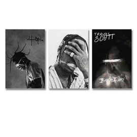 Pack of 3 Travis Poster Scott Rapper Music Album Rodeo Canvas Poster Travis Poster Scott Vintage Art Poster American Rap Poster Travis Poster Scott Art Poster American Rap Travis Scott Poster Canvas