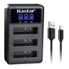 Kastar LCD Triple USB Battery Charger Compatible with Ricoh DB-110