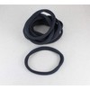 10 Black XL stretch ponytail holders hair elastic no metal