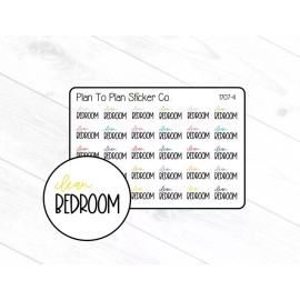 Homemade 1707-4~~Clean Bedroom Planner Stickers.