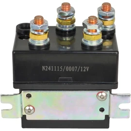XYZIL 12V 500A Winch Solenoid Relay Contactor for 8000lbs-15000lbs 4WD 4x4 Winch DC Truck Jeep ATV SUV Snow Plow Spreader Windlasses Hydraulic Pump Reversible Motor Reversing Controller Mount Bracket