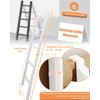RV Bunk Bed Ladder One-Piece Steel, 50"/55"/60"/66"/72'' Bunk Bed Ladder
