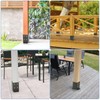 6x6 Post Base 4 Pcs, Heavy Duty Anchor With Anti-Corrosive