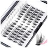 Natural Lash Clusters - 56pcs Wispy Eyelash Clusters, C Curl