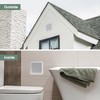 Vent Systems 10" x 10" (Outer Size) Inch White Plastic