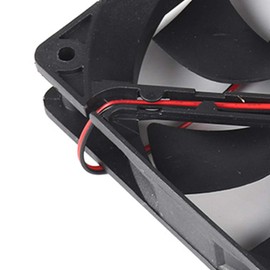YORKING Black Mini Radiator Low Noise 12V 120mm X 25mm 2 Pin Cooling Fan Heat Sink Marine PC CPU