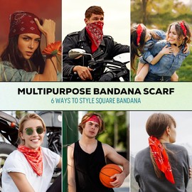 Love My Fashions® Bandana Scarf for Men and Women Paisley Print Headband, Neck Scarf, Face Covering & Headwear Reusable Cotton Handkerchief