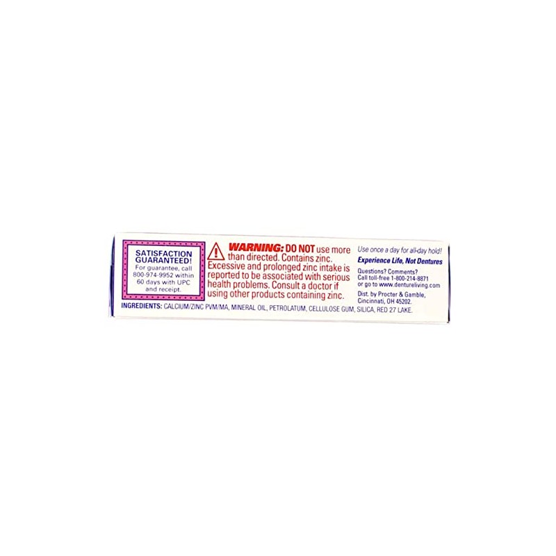 Fixodent Crema adhesiva para dentaduras postizas original, 21 g (paquete