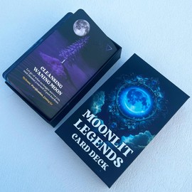 soulme Moon Oracle Cards, Astrology Oracle Deck, Oracle Cards for Beginners, Unlock The Secrets of The Moon Phases and Astrological Signs