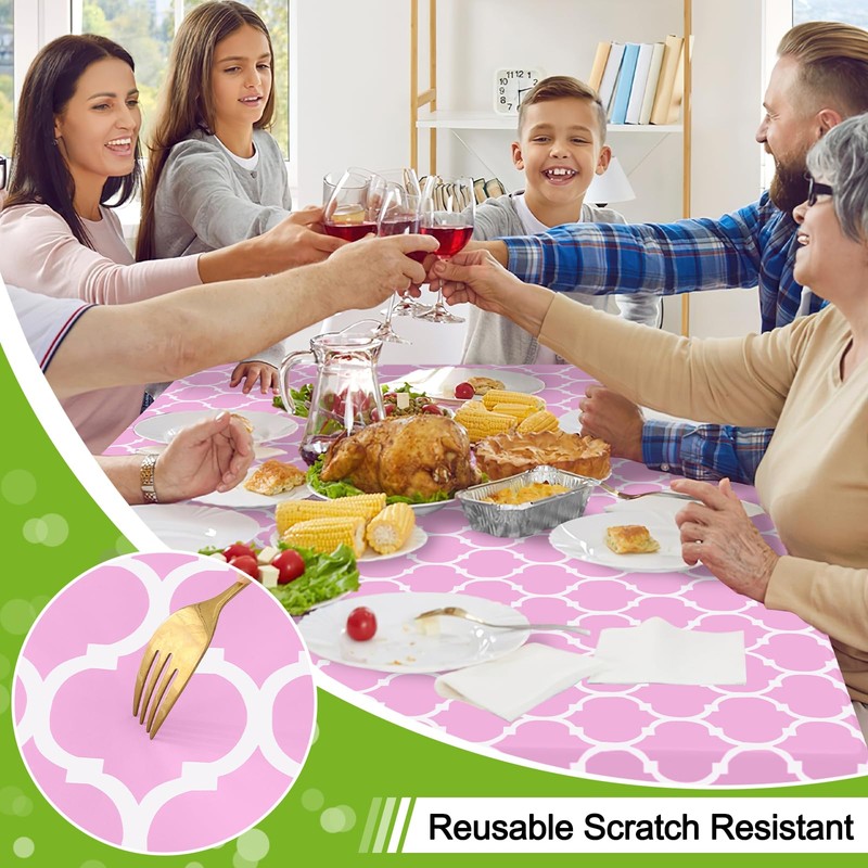 Smiry - Mantel rectangular de vinilo impermeable con respaldo de