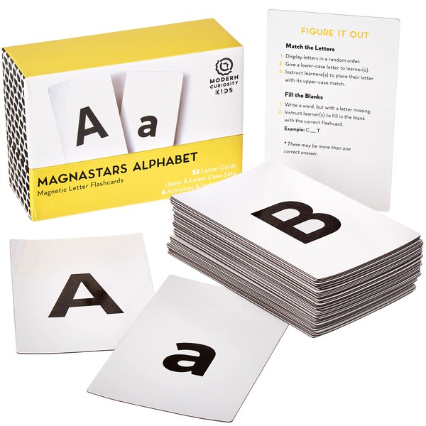 Magnastars Alphabet Flashcards - Educational ABC Flash Cards for Kids