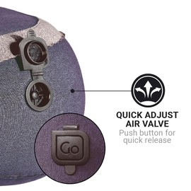 Go Travel Fusion Foot Rest, Soft Foam Inflatable Foot Rest, Home, Office, and Travel Essentials, Blue