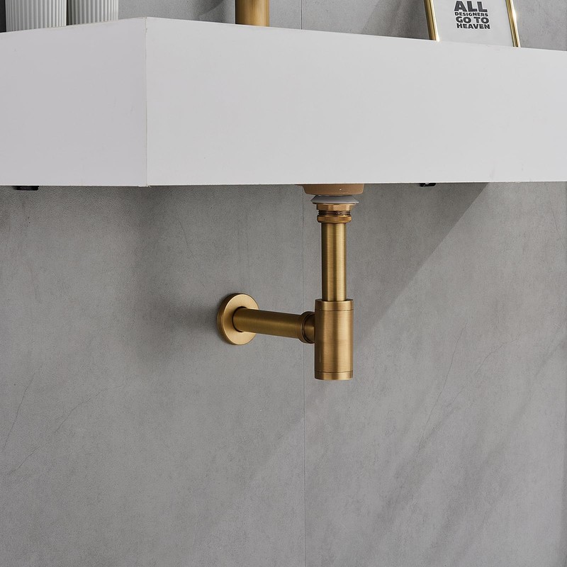 KEOKBON Universal Siphon, Siphon for Sink and Washbasin, Keymark Brass