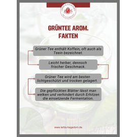 Lerbs & Hagedorn, Green Organic Darjeeling with Fruity Mango Pieces and Natural Pomegranate Aroma | 250 g (Approx. 20 Litres)