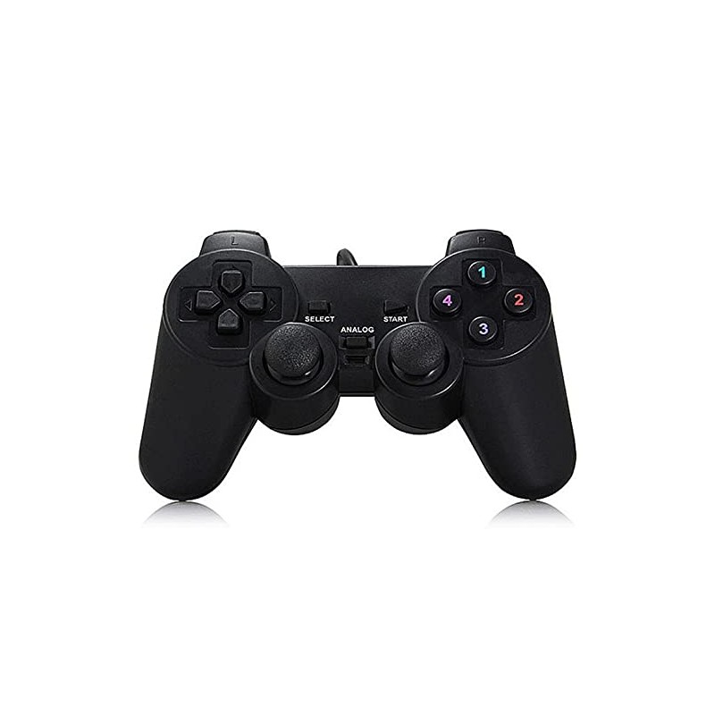 ゲームパッド pc用ゲームパッド ゲームパッドコントローラー USB有線ゲームパッドシングル/ダブル 2重振動ゲームコントローラ 印キーは感圧 ジョイスティック360° 遅延なし コントローラー 有線