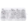 93 Uds tuerca de remache de acero inoxidable en caja