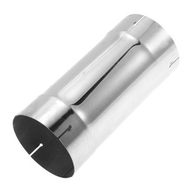 Motoforti 4.5" OD 254mm/10inch Length Straight Exhaust Pipe Tube T304 Stainless Steel DIY Custom Car Tubing Piping Surface Polishing Silver Tone