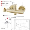 Gaosin Brushed Gold Handheld Bidet Sprayer Warm Water Bidet Hand