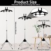 Garment Steamer Hanger with Ironing Glove, Telescopic Clothes Steamer Stand,