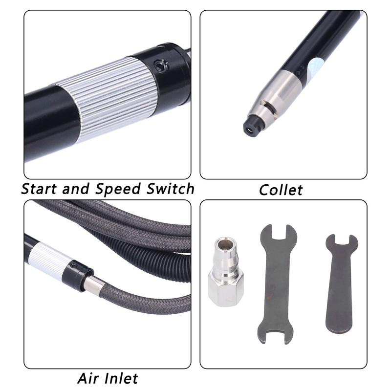 Pneumatic Grinding Pen Air Grinder Adjustable Portable Polishing Tool Set