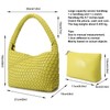 NOBLIFE Woven Bag for Women, Small Vegan Leather Summer Beach