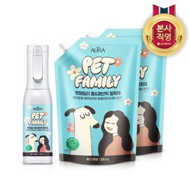 LG Household & Health Care Aura Pet Family Deodorizer 200ml + Refill 330ml 2pack