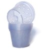 ZIRKA Clear Orchid pots with Holes Plastic Flower Planter 5.5