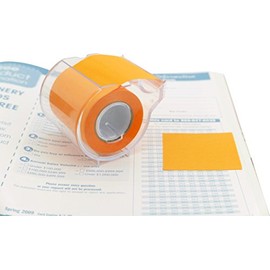 4A Roll Sticky Notes,Full Adhesive,Width x Length 2 x 315 Inches,Neon Orange,1 Roll/Pack,AAAA 4A PSS 9-1 NO