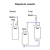 Volteck PA-APDO15-ELN, Placa armada negra 1 interruptor sencillo y 1