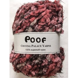 Crystal Palace Yarns Poof #9650 "Strawberry Soda" Puff Eyelash Yarn 50 Gram