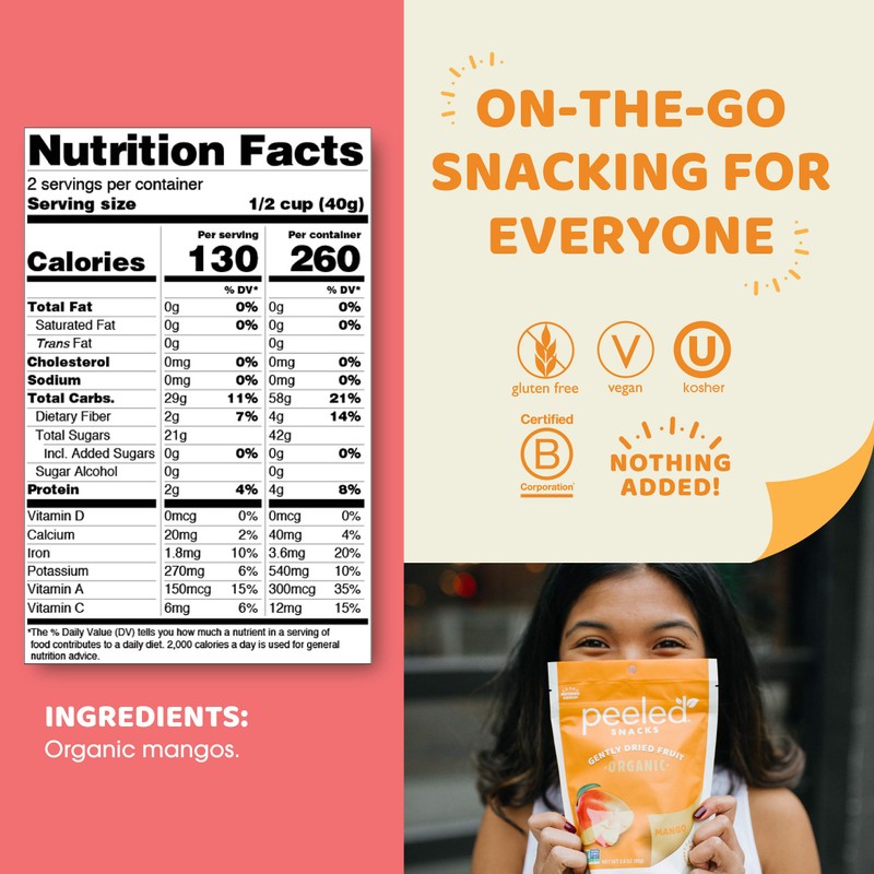 Peeled Snacks Organic Dried Fruit – Healthy, Vegan Snacks for