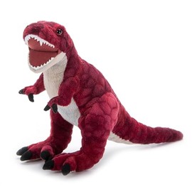 The Petting Zoo T-Rex Dinosaur Stuffed Animal Plushie, Gift for Kids, Dinosaur Animals, Red T-Rex Dinosaur Plush Toy 24 inches
